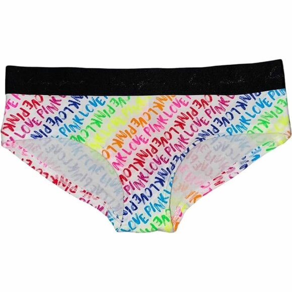 PINK Victoria's Secret Other - PINK VS LOGO HIPSTER RAINBOW LOVE PINK PANTY L